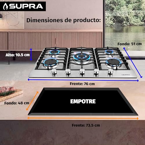 La Mejor Lista de Parrilla Empotrable Supra más recomendados. 29 Parrilla Empotrable Supra marca SUPRA (2)