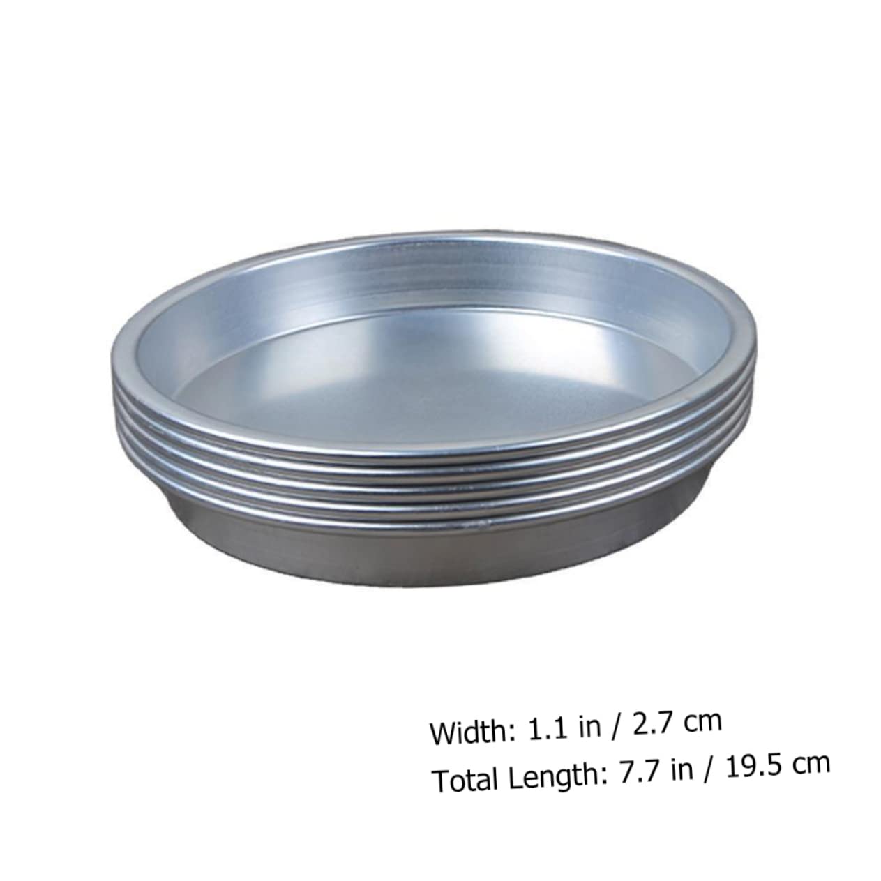 MUCKLILY 5 Pcs Aluminium Alloy Multi Purpose Dinner Plates Bbq Accessories for Picnics Camping Outdoor Parties Family Gatherings and Food Serving