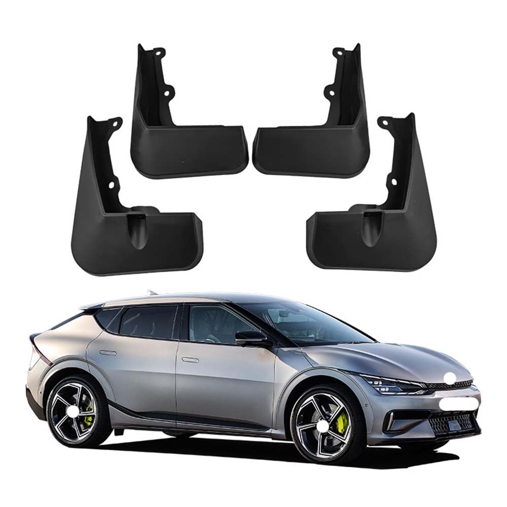 RJQXZXGQ Car Mud Flaps, for Kia EV6 GT 2022 2023 Front & Rear Car Mud Flaps, Splashproof Tough Auto Splash Guards Fenders