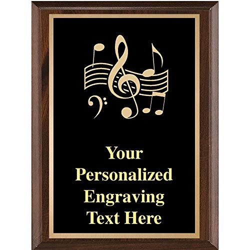 Crown Awards Music Plaques, 8x10 Classic Plaque Music Trophy Plaque