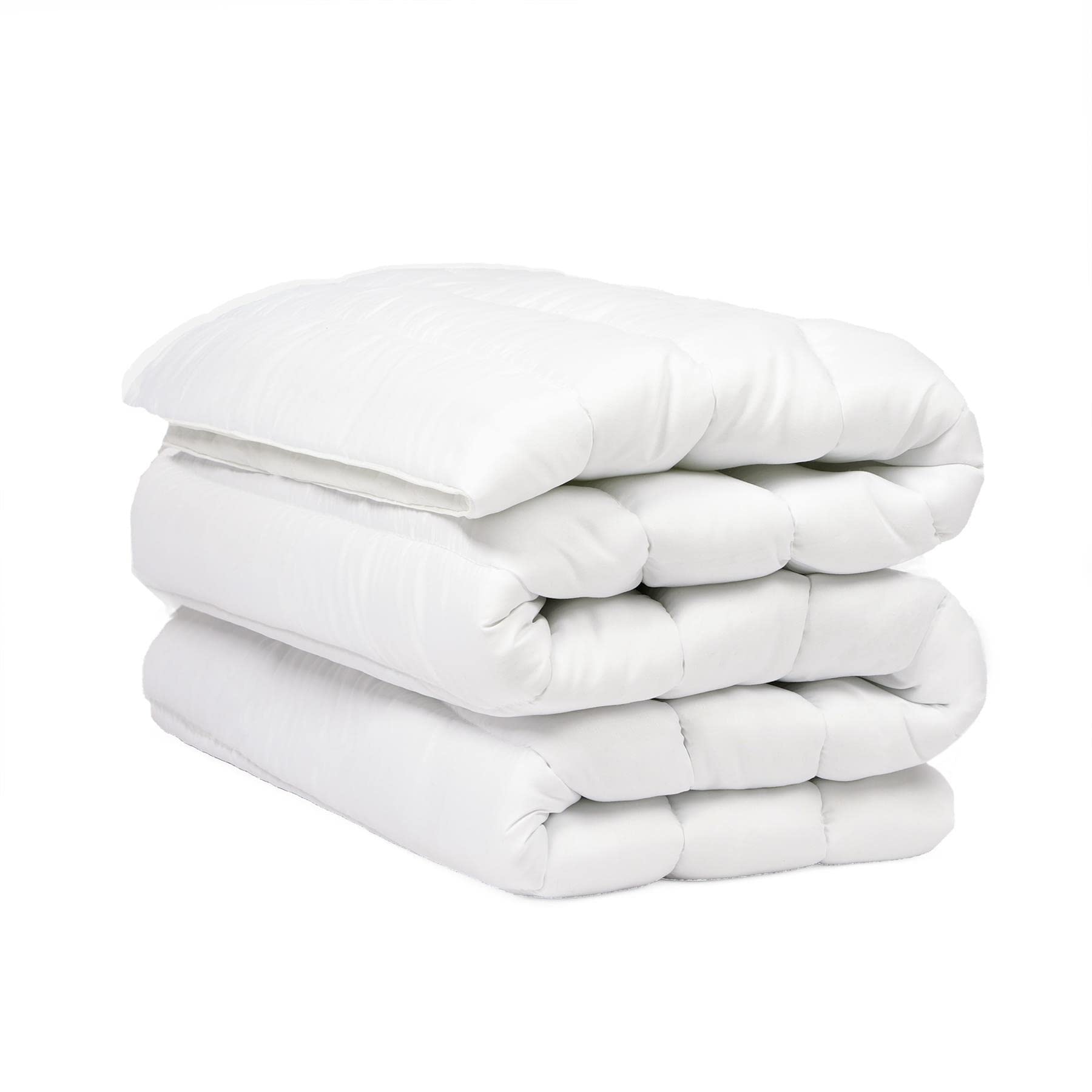 Ohs White Deep Fill Mattress Toppers Double, Thick Mattress Topper Deep Sleep Enhancer Bed Pad Protector Anti Allergy Mattresses Topper For Double Bed