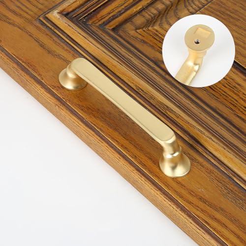 Image of HAORUN 2PCS Zinc Alloy 96mm Modern Cabinet Drawer Pulls Brushed Finish Metal Hardware Handle