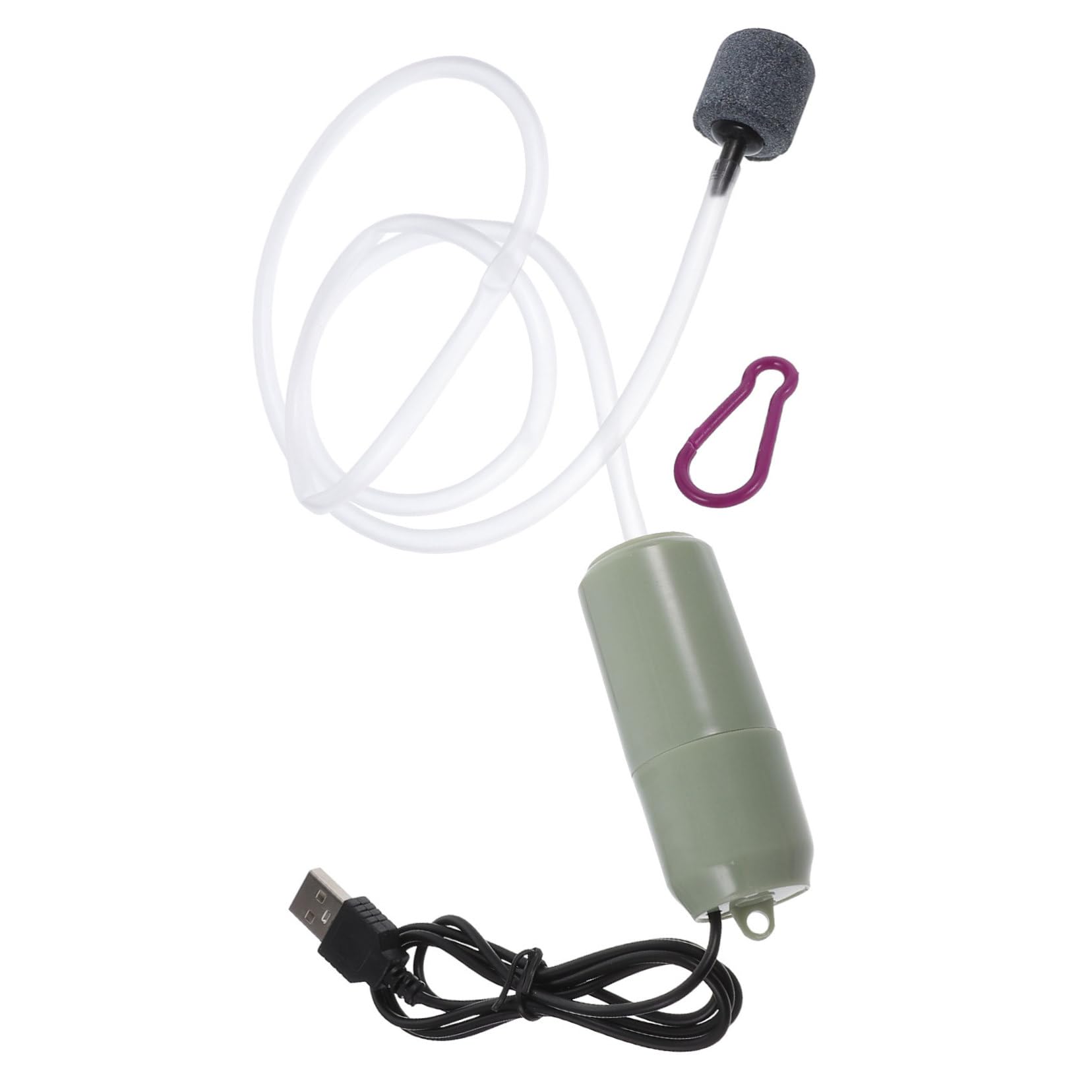 HOLIDYOYO 1 Set Mini Aquarium Air Pump Rechargeable Fish Tank with Compact Design Lightweight Durable for Easy Transport for Home Office Outdoor Use