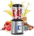 Batidora de Vaso, AceKooL 800W Licuadora Profesional, Batidora Smoothies con Jarra de Vidrio de 2000ml para Frutas y Vegetales,5 Velocidades Ajustables y 6 Cuchillas Afiladas,21000U/min,Sin BPA