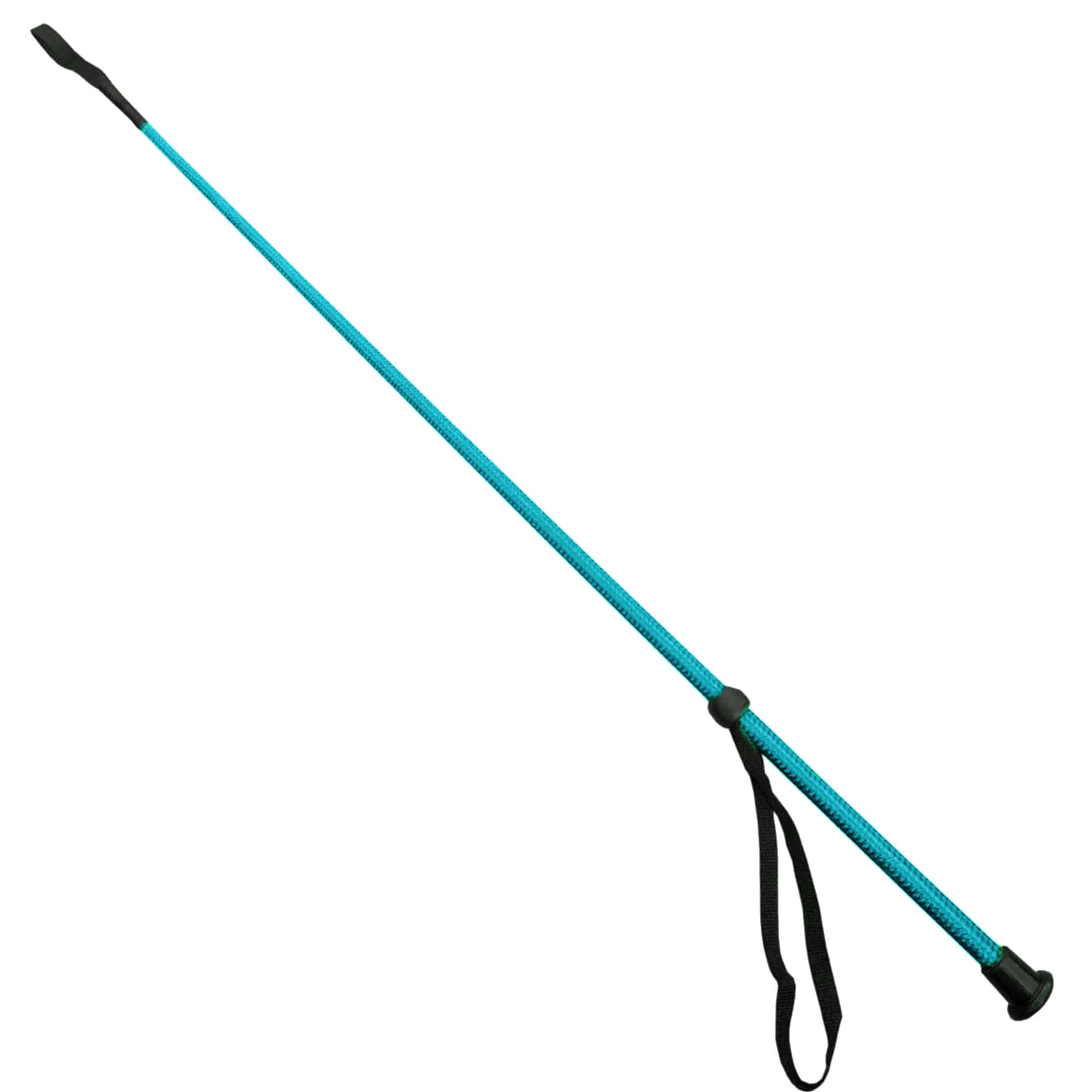 KetoBarrow Light Blue Crop Equestrian Dressage Crop Nylon Schooler Horse Riding 100cm with Wrist Strap Aqua Cyan