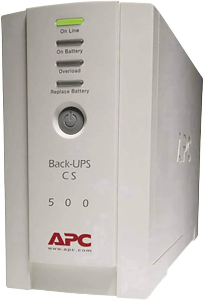 APC by Schneider Electric BK500EI Back-UPS Uninterruptible Power Supply 500VA (4 Outlets IEC, Surge protected)