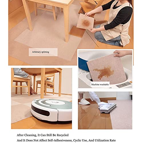 Carpet Floor Tiles Self Adhesive 12X12In Washable Non-Slip Carpet Tiles Diy Square Flooring Tiles Stickers Peel And Stick Floor Protect Mat For Home Pet(Size:6Pcs,Color:off-White + Light Grey) #TOP6