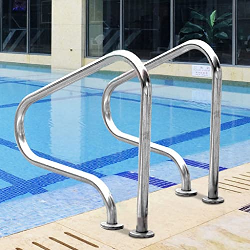 Baranda para piscina de acero inoxidable 31x31 pulgadas miniatura 2