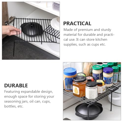 Étagère extensible cuisine pour éliminer le désordre des placards encombrés - 4