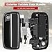 FAERSI Outside Exterior Door Handle Front Left Driver & Right Passenger Side with Key Hole Replacements for 1995 1996 1997 1998 1999 2000 2001 2002 2003 2004 Tacoma Replace# 6922035020, 6921035020