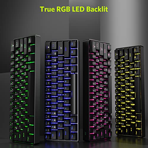 Teclado Mecánico Gamer F-SG61 Inalámbrico y Cable miniatura 2