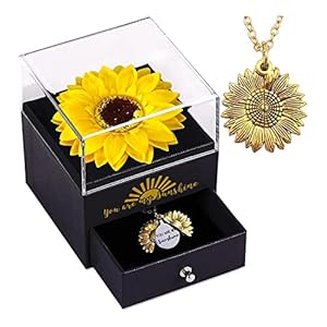 LOGAZOO Artificial Sunflower Gifts for Women Her Daughter Girlfriend Wife Mom Friends Sisters Aunt, You are My Sunshine…