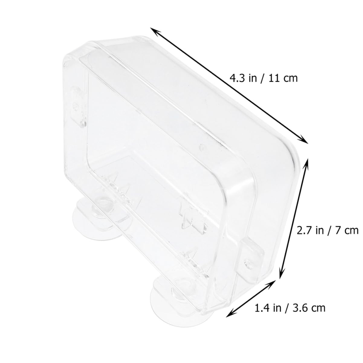 Mikikit 2Pcs Reptile Feeder Escape Feeding Bowl Creative Water Storage Dish for Lizards Geckos and Reptiles Space Saving Design