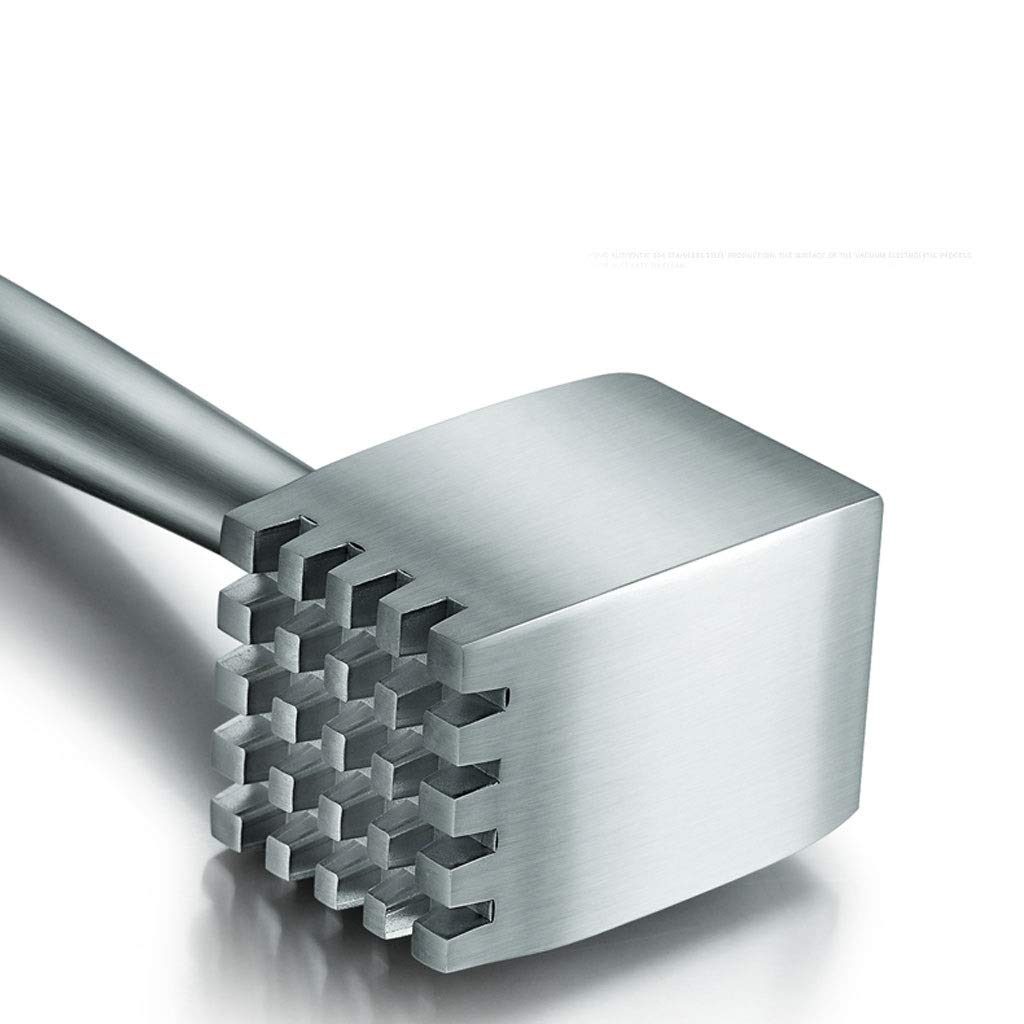Fleischklopfer Steakhammer Fleischhammer 304 Edelstahl Fleischklopfer - texturiert Fleisch Pounder for Küche - Fleisch Hammer for Hühnerfleisch Rindfleisch Schweinefleisch - Ice Cracker - Double Sided