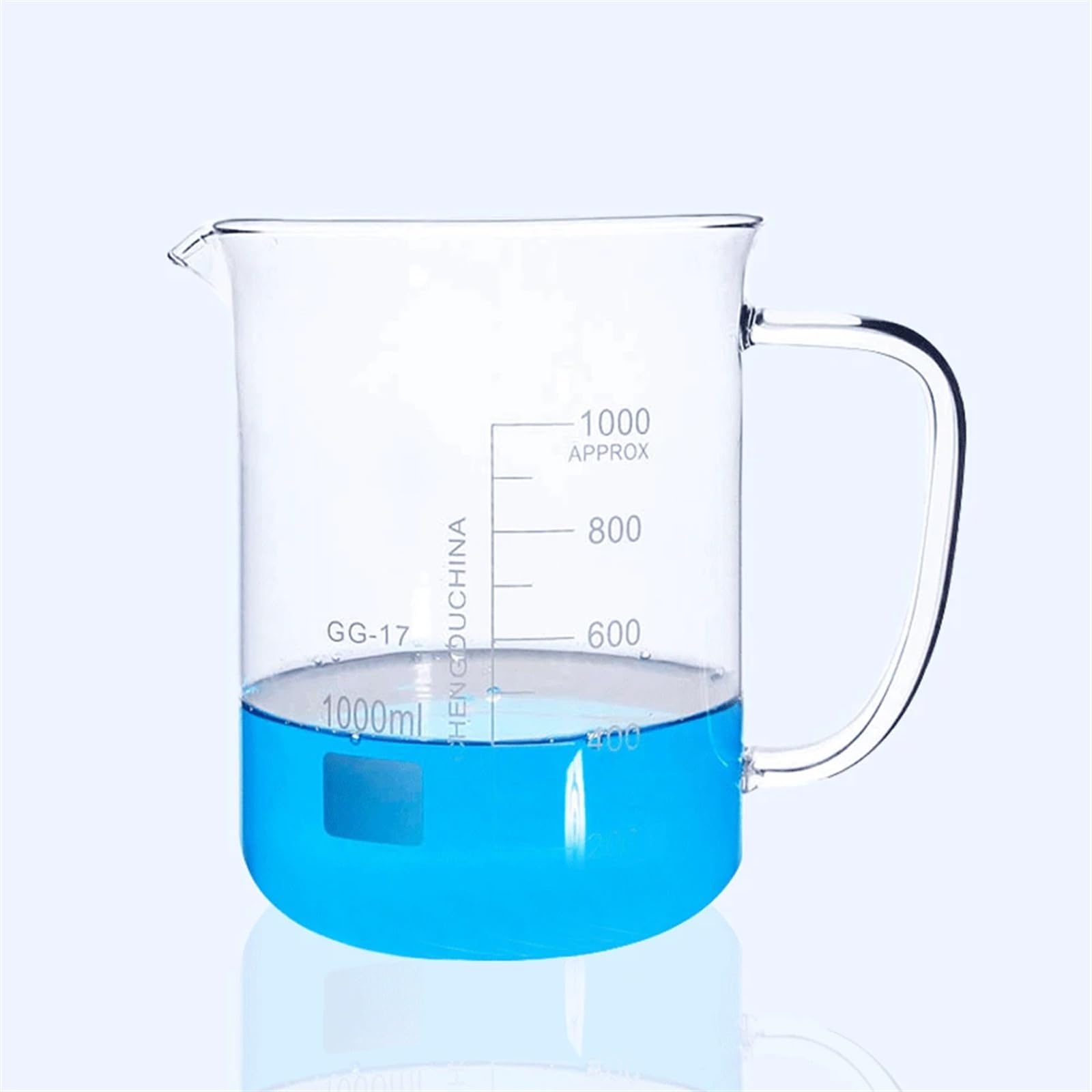 Vaso de precipitados Graduado con asa de 250, 400, 500, 600 y 1000 ml para experimentos de Laboratorio (2000 ml)