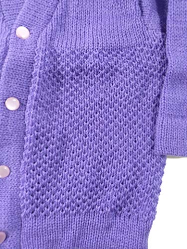 Image of Born Baby Woolen Sweater (3 Piece - 1 Sweater, 1 Cap, 1 Pair of Socks)| (Small 0-6 Months, Large 6-18 Months)