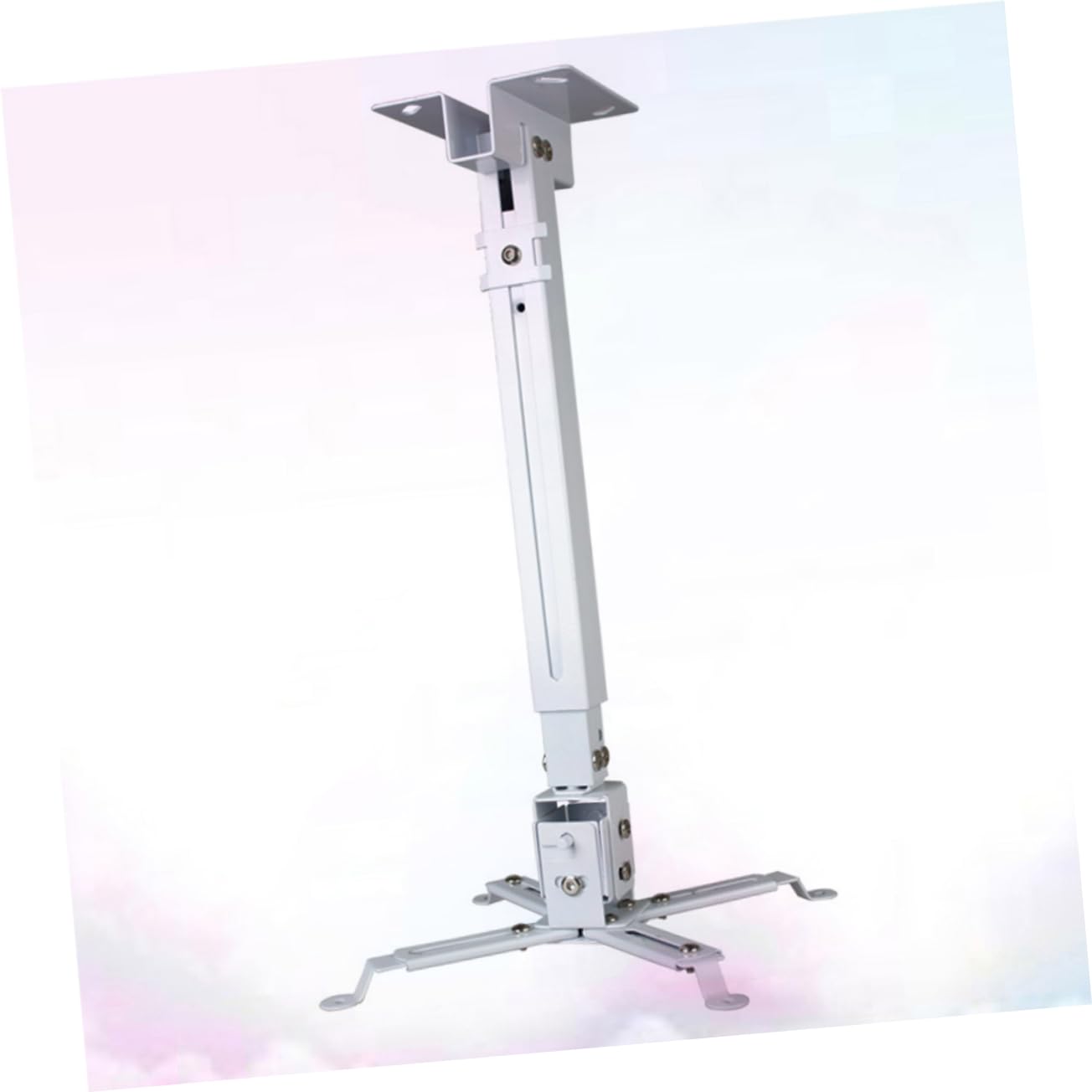 Gatuida Supporto Proiettore Soffitto Regolabile 15Kg Staffa in Ferro Bracci Doppia Articolazione per Installazione Flessibile