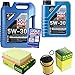 Produktbild QR-PARTS 69329897 Filter Set Inspektionspaket 6 Liter Motoröl Longtime High Tech 5W-30 MANN-FILTER Luftfilter Ölfilter