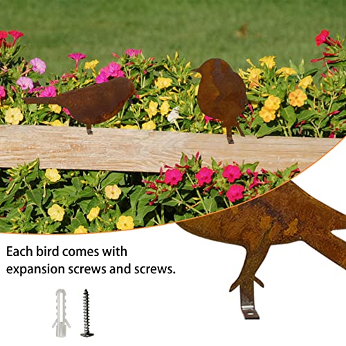5PCS-Metal-Bird-Silhouette-with-Rusty-Rusty-Birds-Decoration-Metal-Birds-Statues-Lifelike-Patina-Metal-Birds-Garden-Ornaments-Silhouette 5PCS Metal Bird Silhouette with Rusty Rusty Birds Decoration Metal Birds Statues Lifelike Patina Metal Birds Garden Ornaments Silhouette
