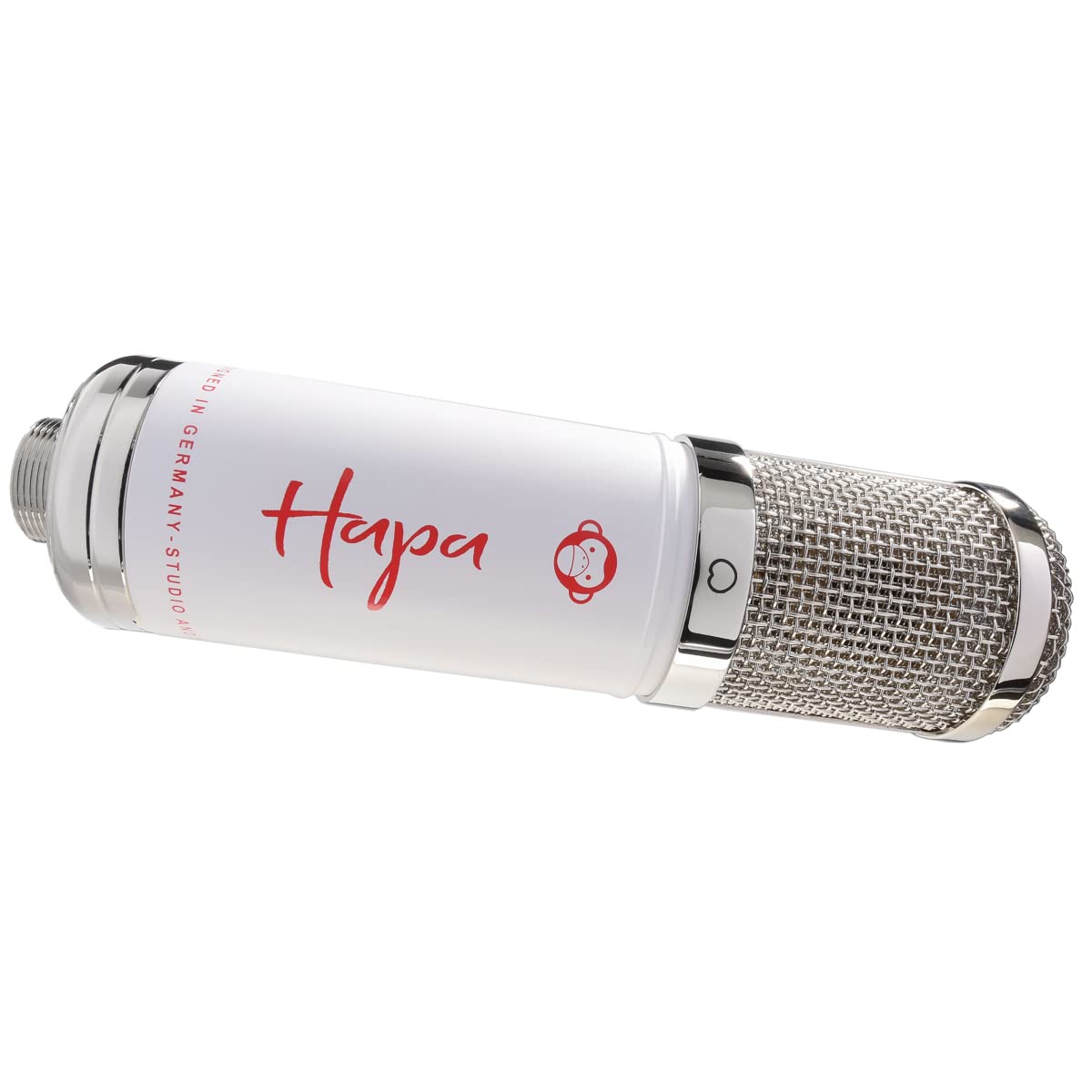 Monkey Banana Hapa USB-Mikrofon Weiss + keepdrum Gelenkarm-Stativ Weiss
