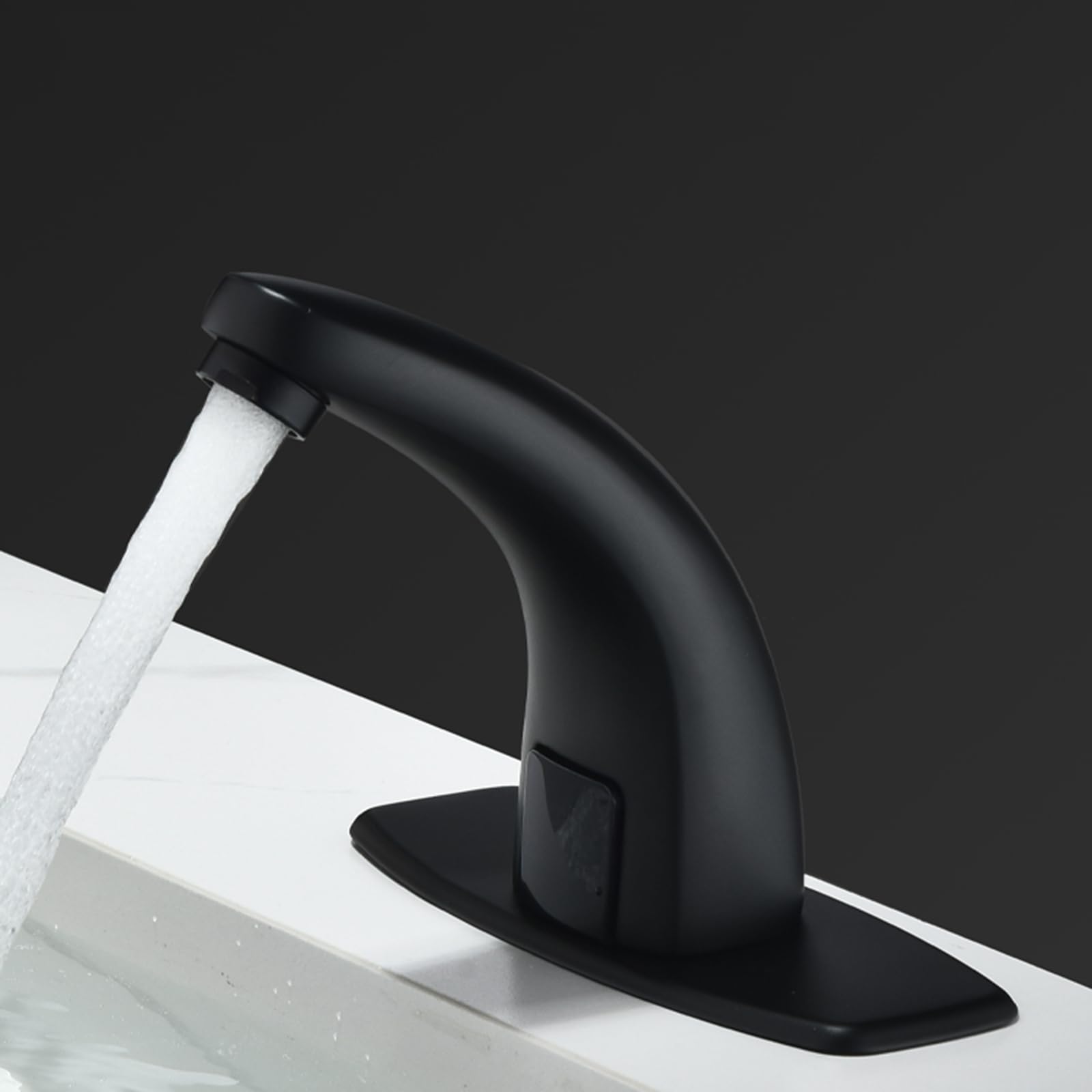 ZYCHSJXA Touchless Bathroom Faucet Basin Mixer Taps Black Tap Hot and Cold Not Adjustable