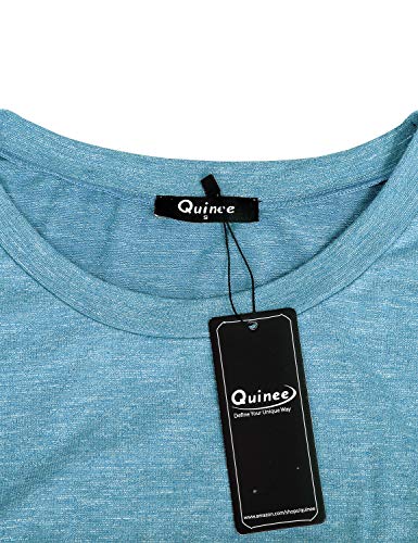 Quinee Breastfeeding Tops, Pregnancy Clothes For Women Crew Neck Long Sleeve Nursing Shirt Smooth Feminine Maternity Pajamas Ladies Winter Blouse Sleepwear Nightwear Blue Xl #TOP5