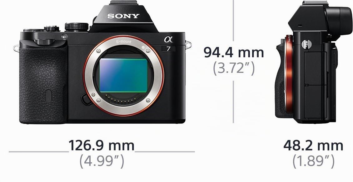Sony Alpha 7K - Kit Fotocamera Digitale Mirrorless con Obiettivo Intercambiabile Sel 28-70Mm, Sensore Cmos Exmor Full-Frame da 24.3 Mp, Ilce7B + Sel2870, Nero