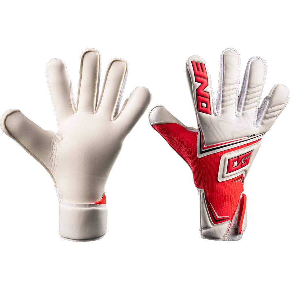 ONE NXT Pro Doubters VTX Goalkeeper Gloves Size 7.5 Red/White