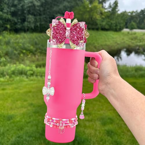 Hpebl 9PCS Accessories for Stanley Cup 30 40oz Tumbler Accessories,Rose - image 4