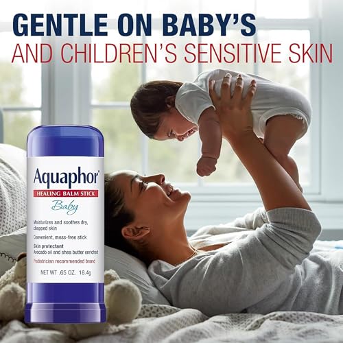 Image of Aquaphor Skin Care Set with Avocado Oil and Shea Butter, Healing Balm Stick (0.65 Oz) + Baby Healing Balm Stick (0.65 Oz), Hypoallergenic and Soothes Dry, Chapped Skin