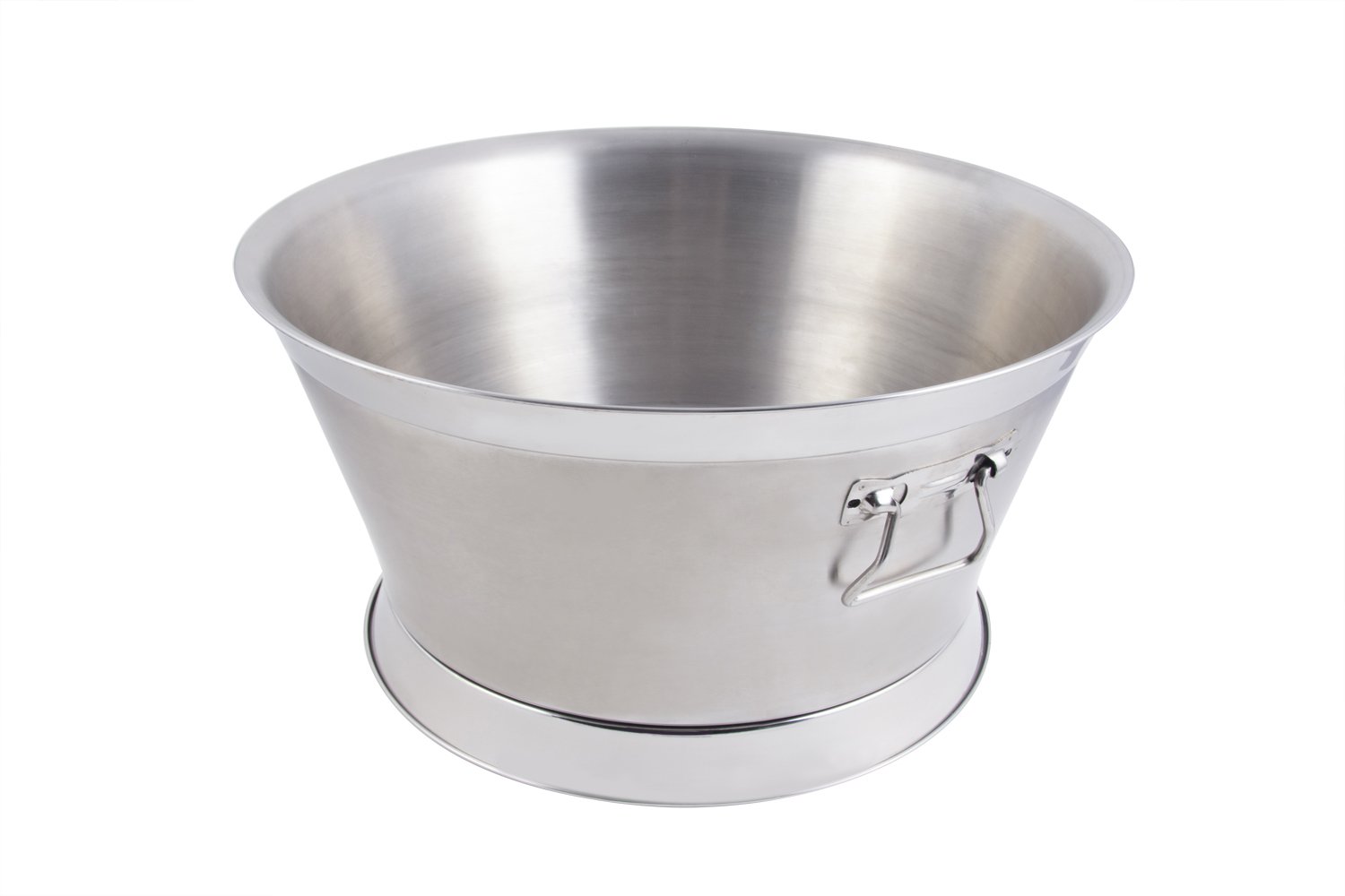 Bon Chef 61283 Stainless Steel Double Wall Insulated Round Double Wall Beverage Tub, 21-1/8