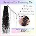 Boho Faux Locs Crochet Hair 18 Inch Goddess Locs 8 Packs Boho Soft Locs Hair Crochet with Curly Ends Pre-looped Long Bohemian River Locs Crochet Hair for Black Women(18Inch, 1B)