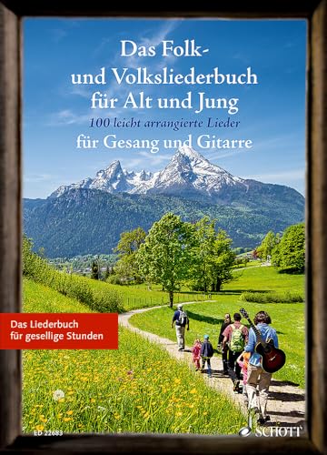 Das Folk- und Volksliederbuch für Alt und Jung: 100 leicht arrangierte Folksongs und Volkslieder für Gesang und Gitarre. Gesang und Gitarre. Liederbuch. (Liederbücher für Alt und Jung)