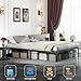 LEVELEVE Queen Bed Frame Heavy Duty 14 Inch, Sturdy Metal Platform with Strong Bearing & Under Bed Storage, No Box Spring Needed, Easy Assembly, No Shake