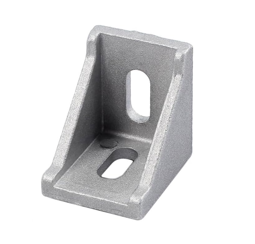 LOTE 500 Uds. ESCUADRA ALUMINIO 35x35x28, PARA PERFIL DE ALUMINIO RANURADO, ACANALADO, 3030, 3060, 6060, 3090, IDEAL PARA COCKPIT, BANCADAS SIMRACING, BANCOS DE TRABAJO, MAQUINAS DE CNC
