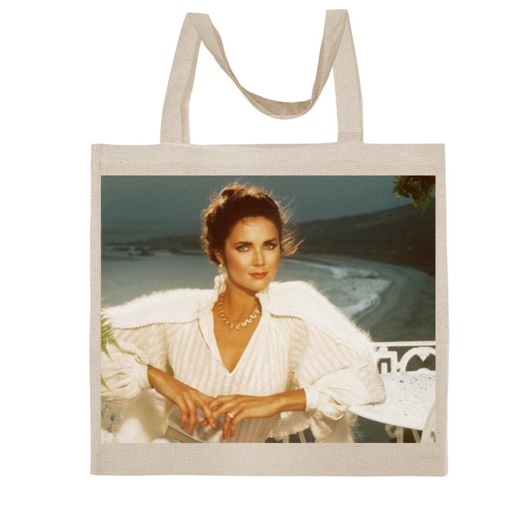 FC CarinoLinda Carter - A Nice Graphic Cotton Canvas Tote Bag FCA #FCAG339074, Natural, 15X16