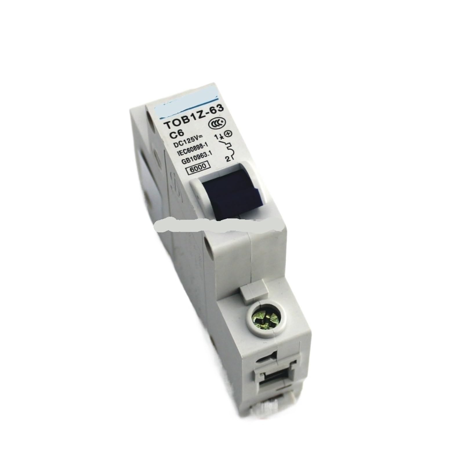 Disjoncteur DC 125V NISZA 1P 6A unipolaire pour panneau solaire et batterie au lithium