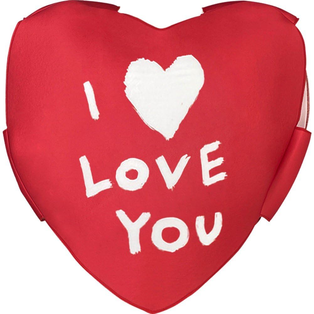 Baokuan Red Heart Costume Valentine Day Adult Costume Valentine Heart for Women Men Mothers Day Party Anniversary Birthday