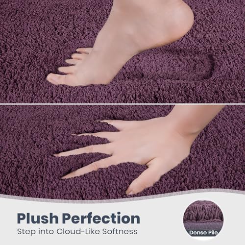 Tapis de douche violet pour baignoire et évier de salle de bain - 4