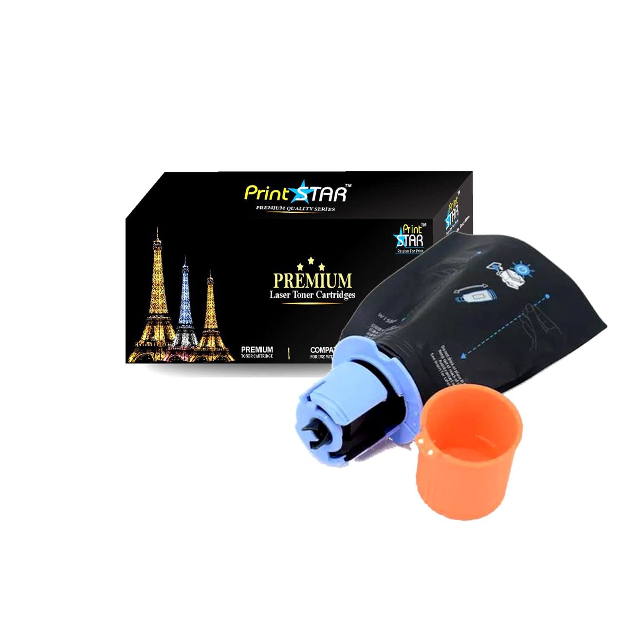 Print Star 158X Toner Cartridge Reload Tank Kit Compatible with HP MFP 1005,1005w, 1020w, 2605sdw, 2606sdw, 1020, 1604w,1602, 2602, 2603, 2604, 2606 (Pack of 01)