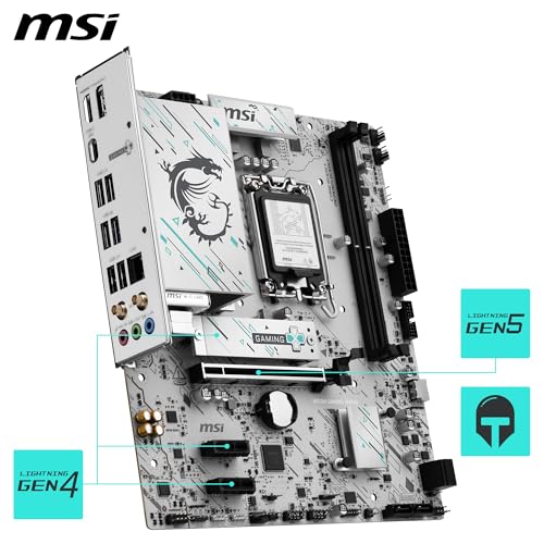 Image of H810M Gaming WIFI6E Motherboard, mATX - Supports Intel Core Ultra Processors (Series 2), LGA 1851 - DDR5 Memory Boost 6400+ MT /s OC, 1 x PCIe 5.0 x16, 1 x M.2 Gen4, 2.5G LAN, Wi-Fi 6E