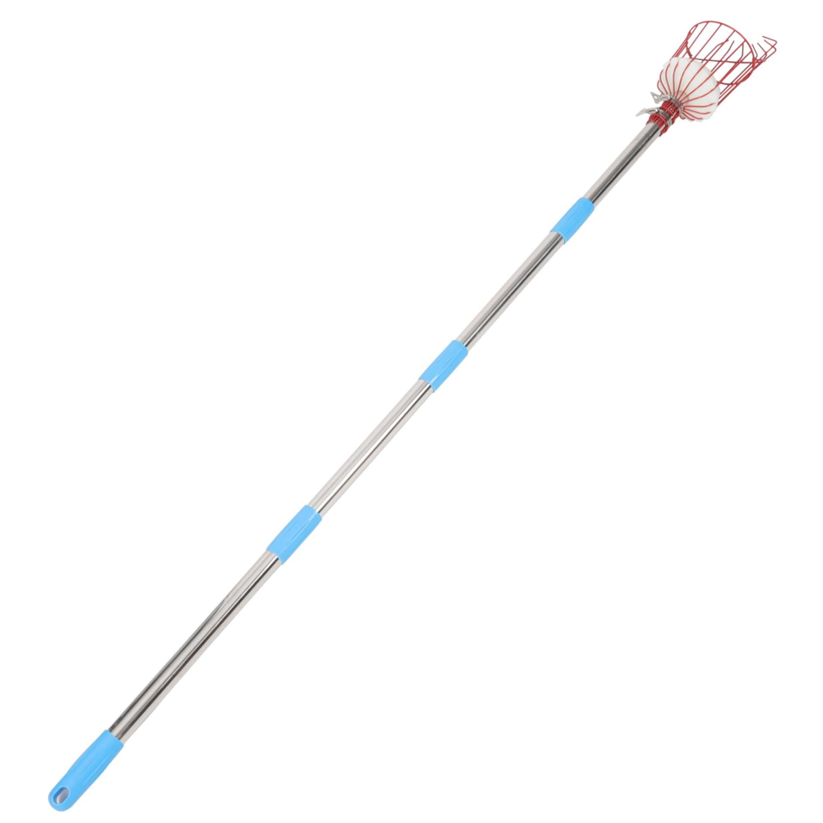 Cueilleur De Fruits Amovible Outil De Cueillette Portable Perche Acier Inoxydable Attrape-Fruits pour Verger Parc Ferme Jardin