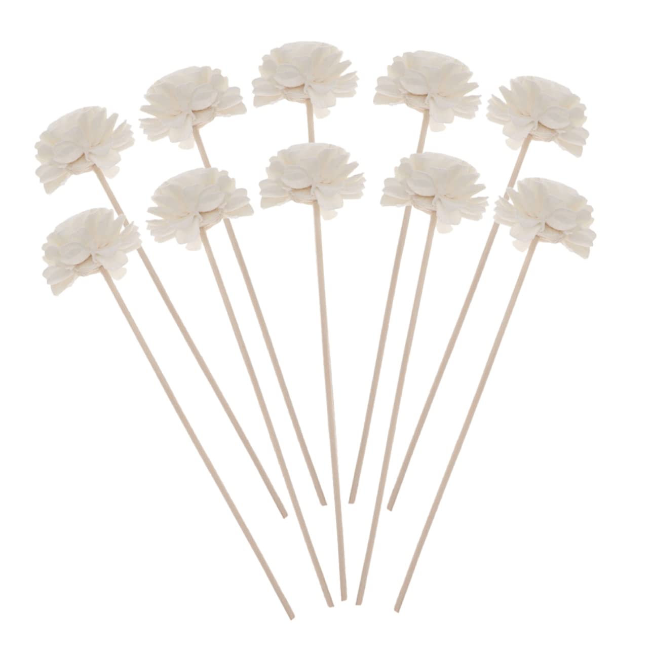 FUNOMOCYA 10pcs Aromatherapy Rattan Sticks Diffuser Accessory for Fragrance Natural Porous Design for Essential Oil Volatilization for Home Office Yoga Room More