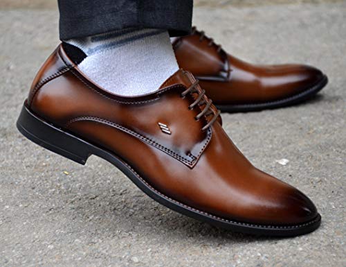 Image of AADI Men's Synthetic Leather Derby Formal Shoes