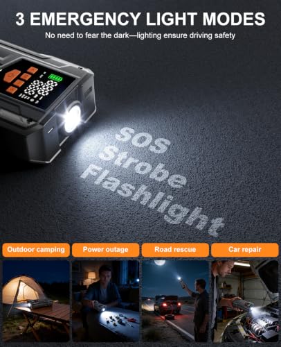 4000A Jump Starter with Air Compressor, Portable Car Battery Charger - image 5