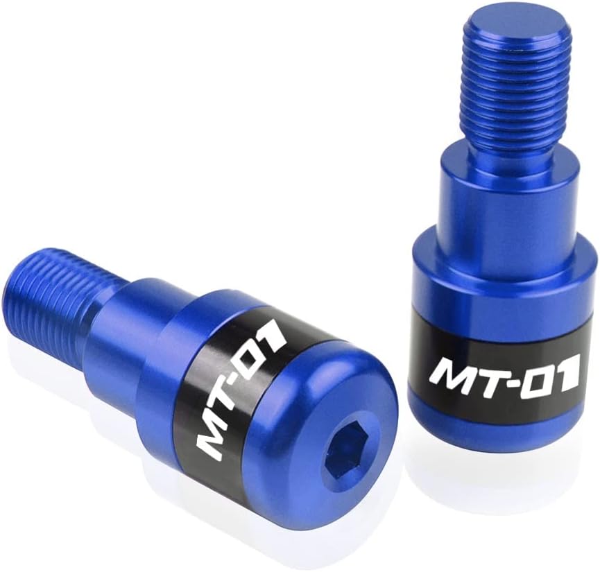 Grips for Yama&ha MT01 MT-01 MT 01 2004 2005 2006 2007 2008 2009 Motorcycle CNC Aluminum Grips Handle Bar Grip Ends Plug Cover Cap Balanced Plugs(Red)