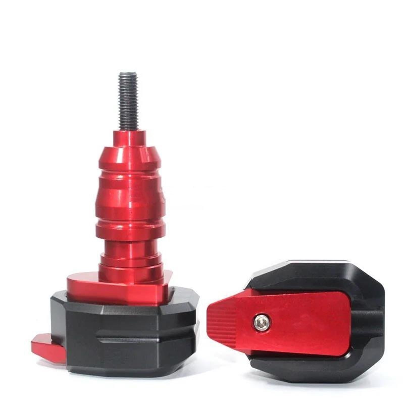 Motorrad Sturzpads Rahmen Schieber Für QJMOTOR QJ SRK600 SRK 600 Motorrad Absturzsicherung Rahmen Slider Verkleidung Schutz Anti Crash Pad Protector(Red)