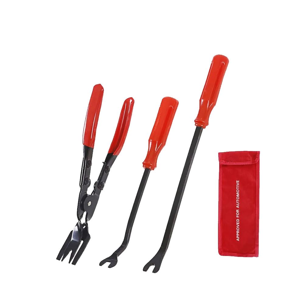 3Pcs Car Trim Clip Upholstery Removal Tool Set - Essential Kit for Automotive Repair!