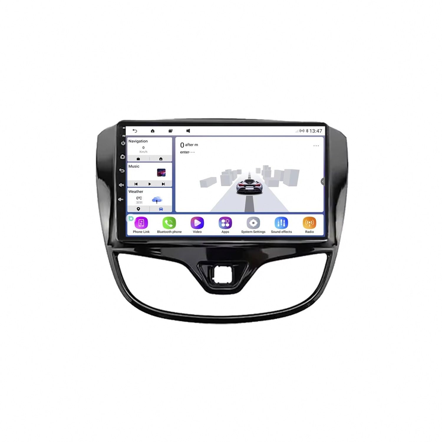 Nawigacja Z Ekranem Dotykowym, Radio Samochodowe dla Mitsubishi Outlander 2005-2011 Przenośny Ekran Dotykowy Apple Carplay, Nawigacja Gps/Sterowanie, 8 Rdzeń 6G+128G