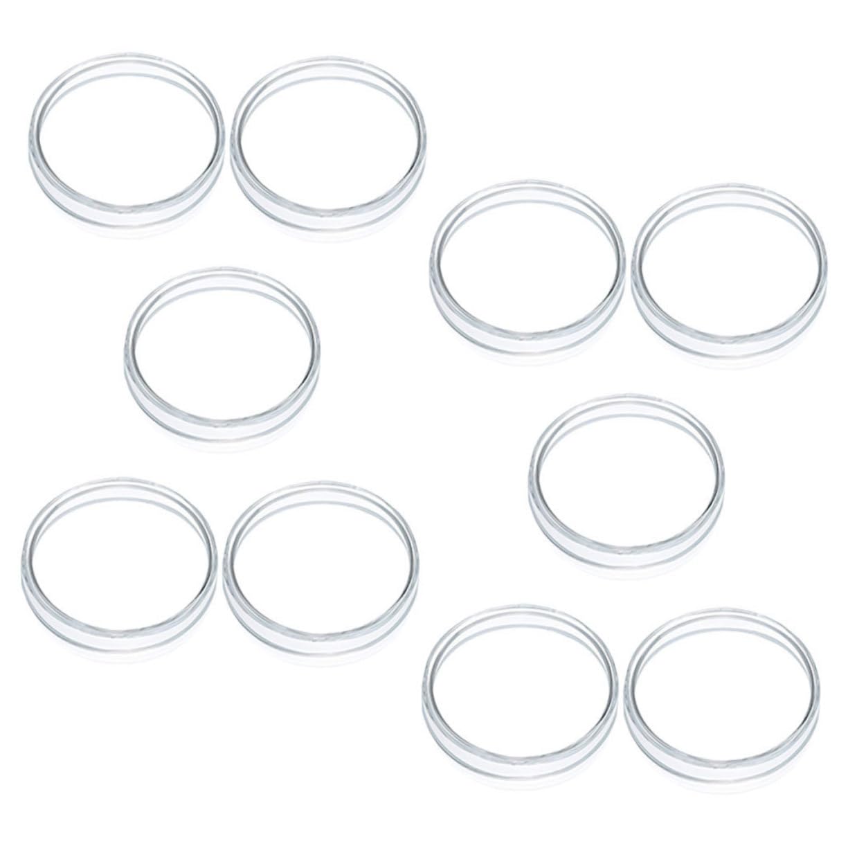 PRETYZOOM 5 Series Placa De Petri De Plástico Platos Placa De Cultivo De Tejidos Cultivo De Células Placas Petri Transparentes Plato De Cultivo Plato De Petri El Plastico 10 Piezas X 5